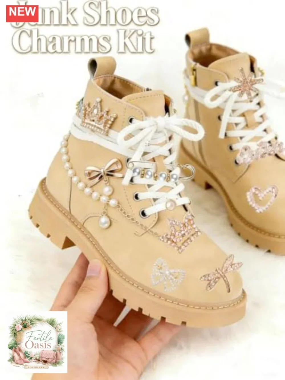 80pc Junk Socks Charms Kit DIY Brooches Pins Shoe Charms Jewelry Making